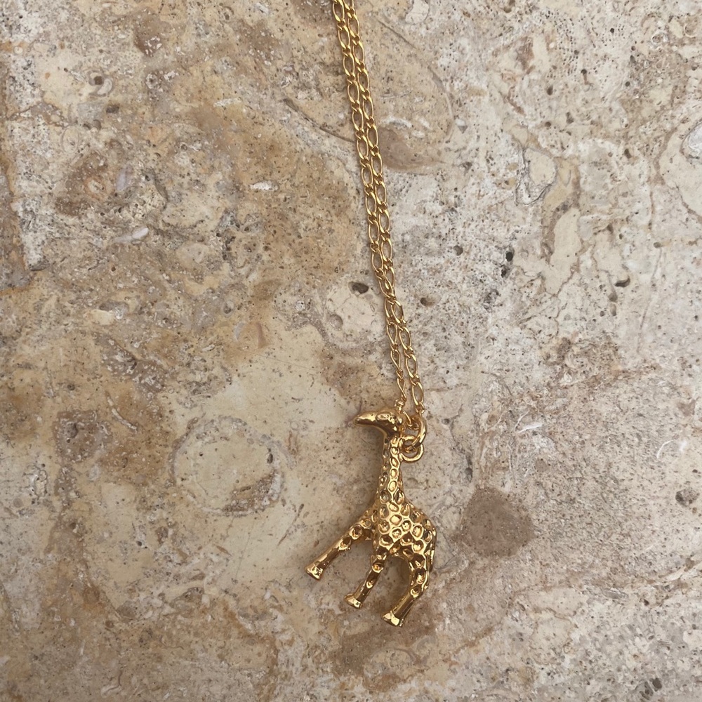 Long J Crew giraffe necklace